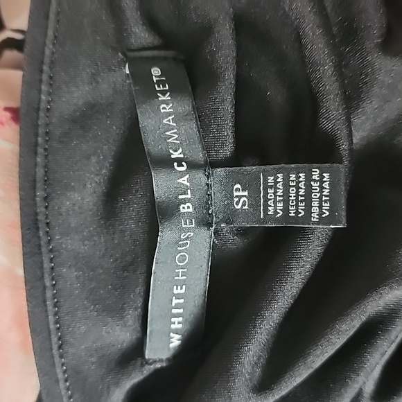 WHBM black floral no sleeve stretchy dress-S - Picture 6 of 9